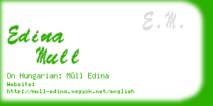 edina mull business card
